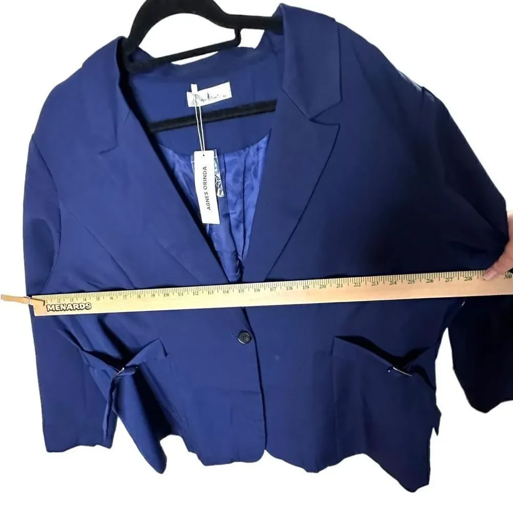 NWT Agnes Orinda Royal Blue Blazer - Size 4X